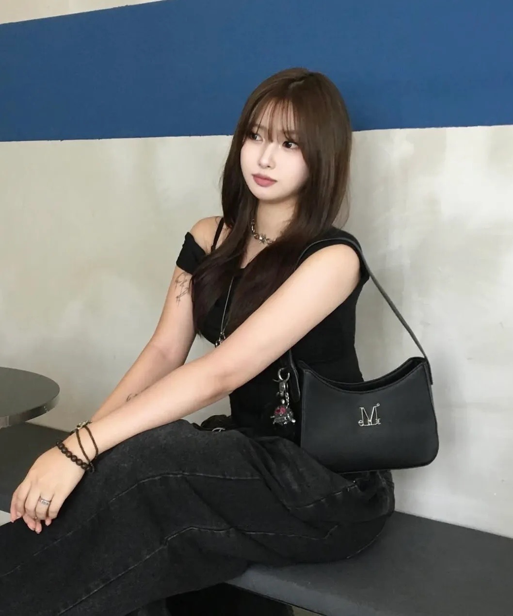 韓國限定🇰🇷 MUCENT TERIN METAL LOGO LEATHER HOBO BAG 金屬標誌 流浪包 單肩包 腋下包 / 預購