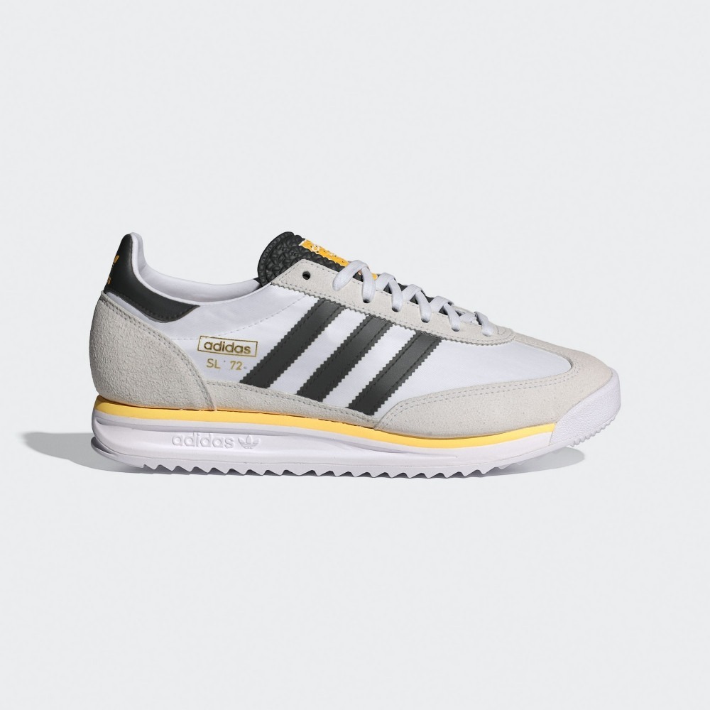 ADIDAS 休閒鞋 SL 72 RS 白黑黃 復古 慢跑鞋 男 IH4823