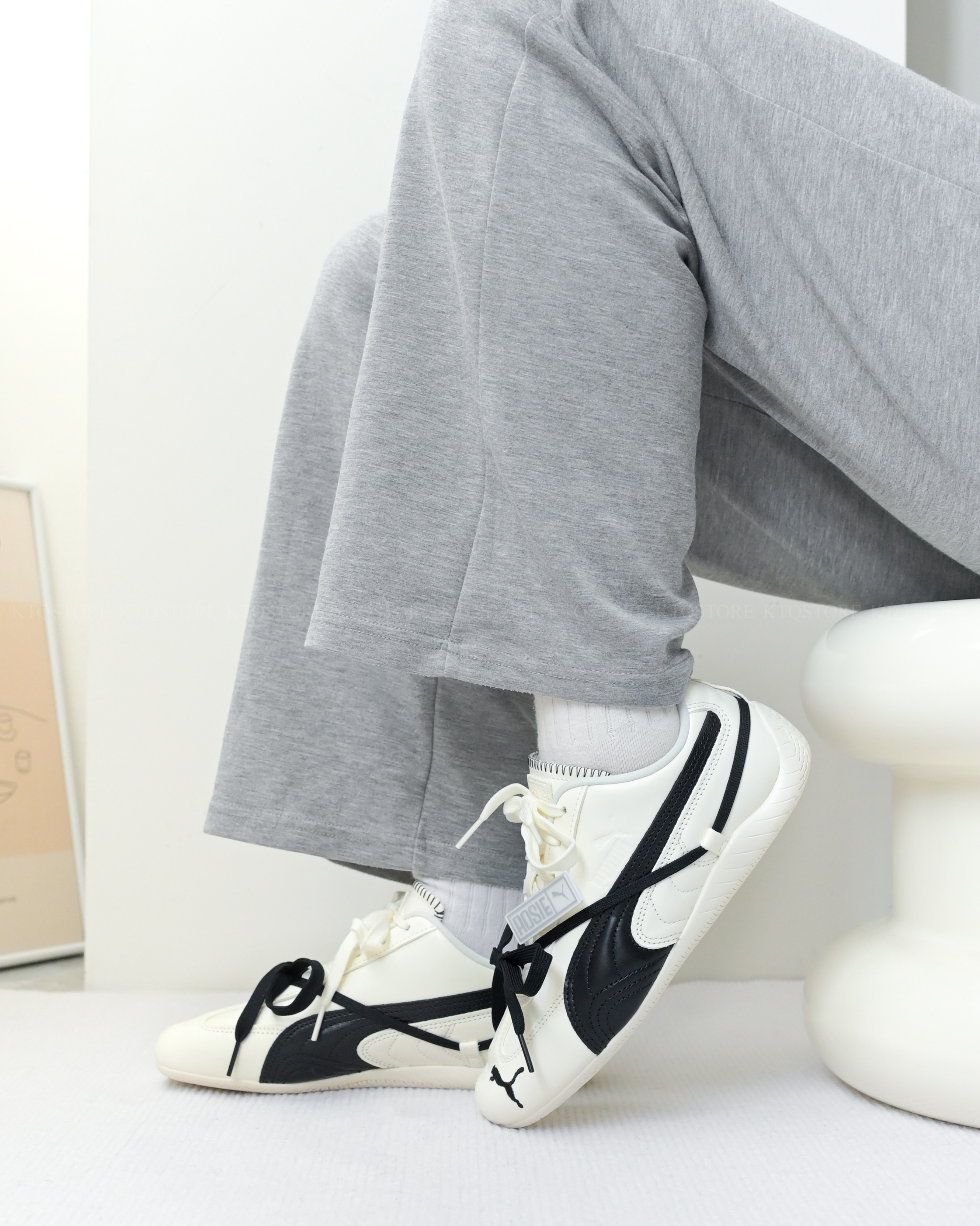 KTQ STORE ‧ Rosé x Puma Speedcat Leather "Rosé White" 白底黑線 404390-01