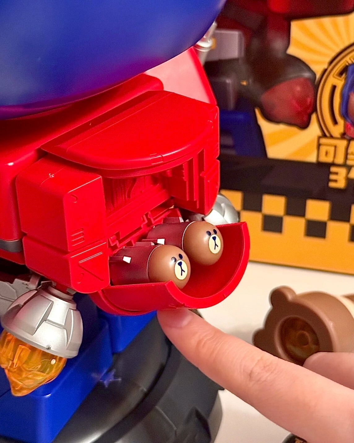 <正版授權>布魯可 MEGA萌酷版 變形金剛 x linefriends 擎天柱布朗熊 聯名款拼裝模型公仔 柯博文 熊大