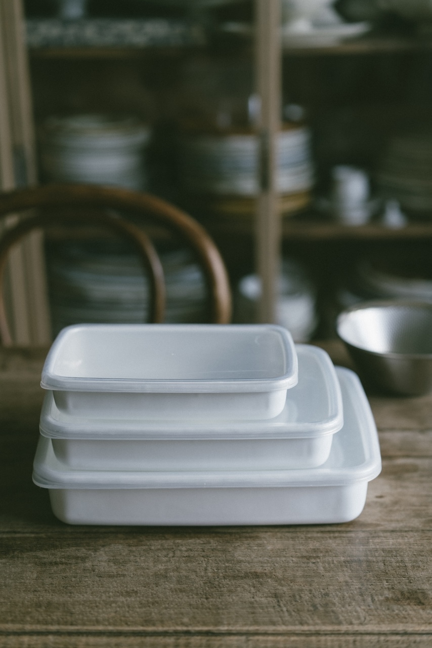 野田琺瑯日本製長方淺盒