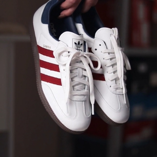 ADIDAS 休閒鞋 SAMBA OG 白紅 焦底 復古 德訓鞋 男女 IH4881