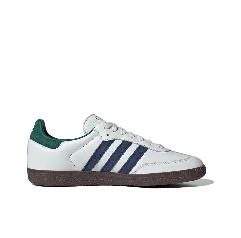 ADIDAS 休閒鞋 SAMBA OG 白藍綠 焦底 復古 德訓鞋 男 IH4882