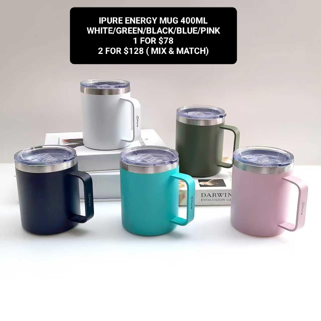 IPURE ENERGY MUG 400ML -GREEN-