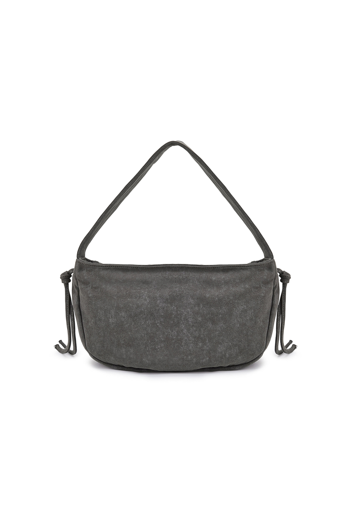 柔織拼貼立體LOGO肩背包 炭灰