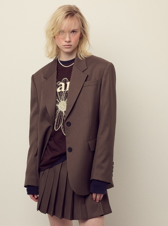 【韓國預購】MARDI KR090206 WOOL OVERSIZED SINGLE 外套