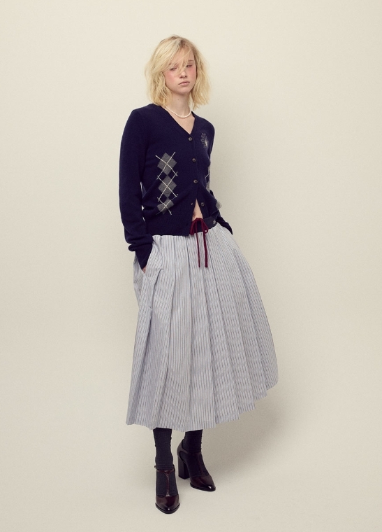 【韓國預購】MARDI KR090203 COTTON PLEATED 長裙