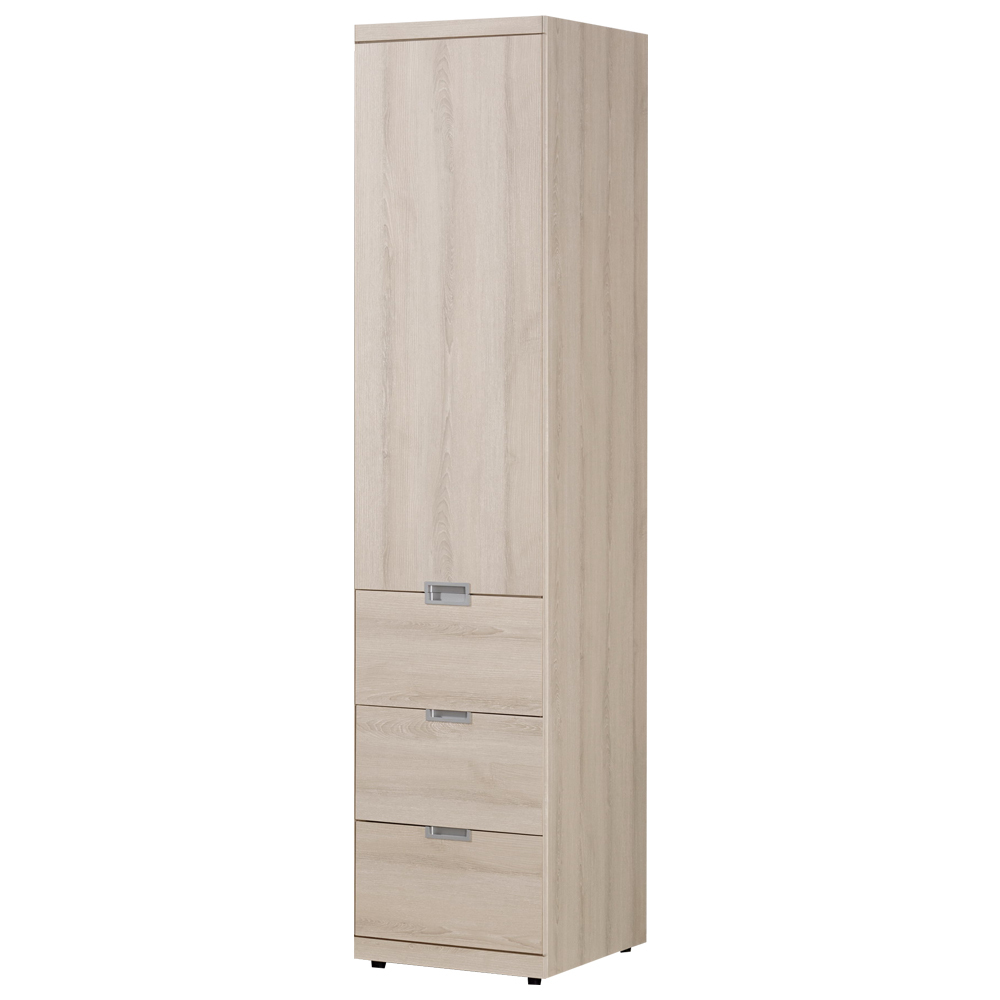 薩多1.5尺單門三抽衣櫃