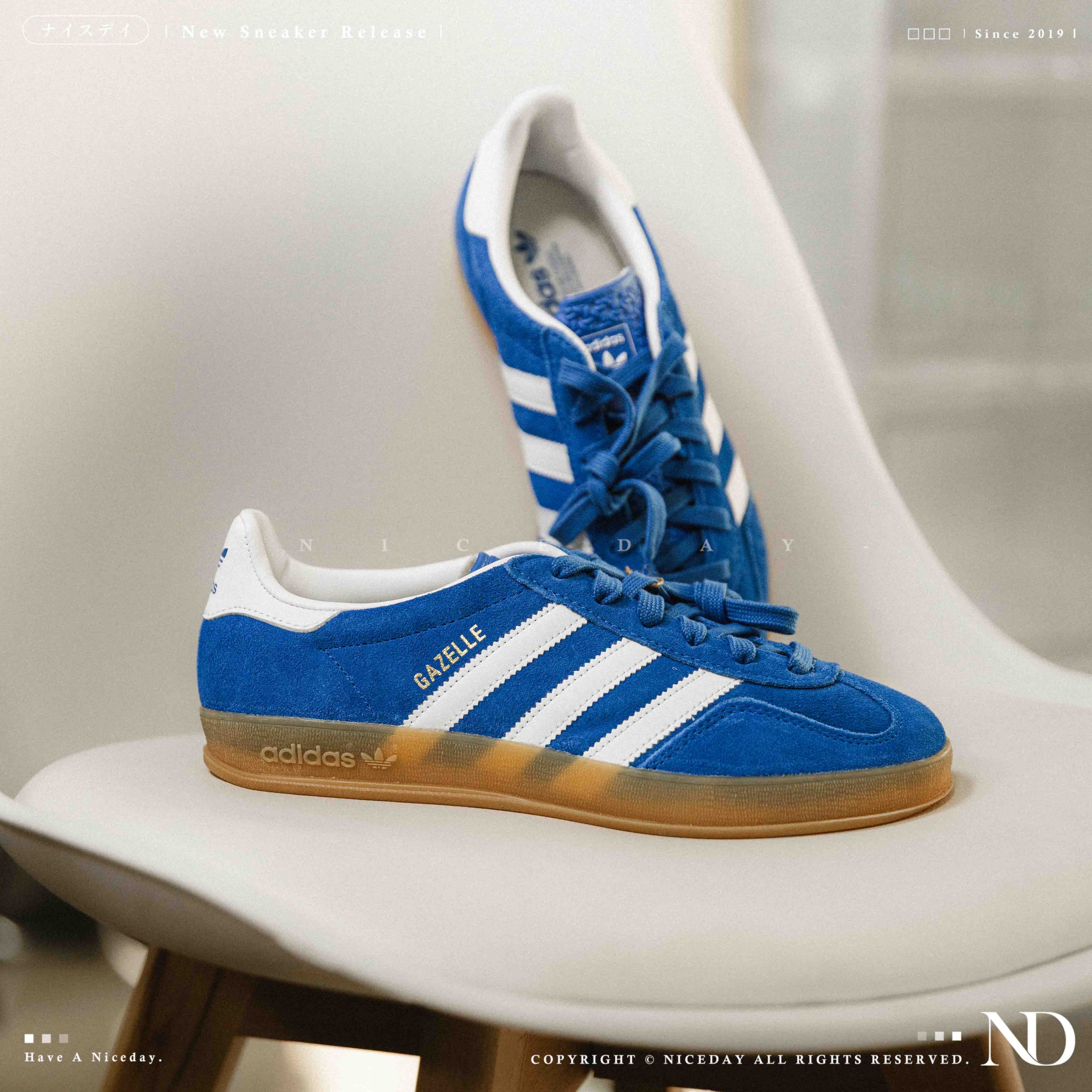 NICEDAY 調貨 ADIDAS GAZELLE INDOOR 愛迪達 藍色 寶藍 德訓鞋 麂皮 焦糖底 JI2061
