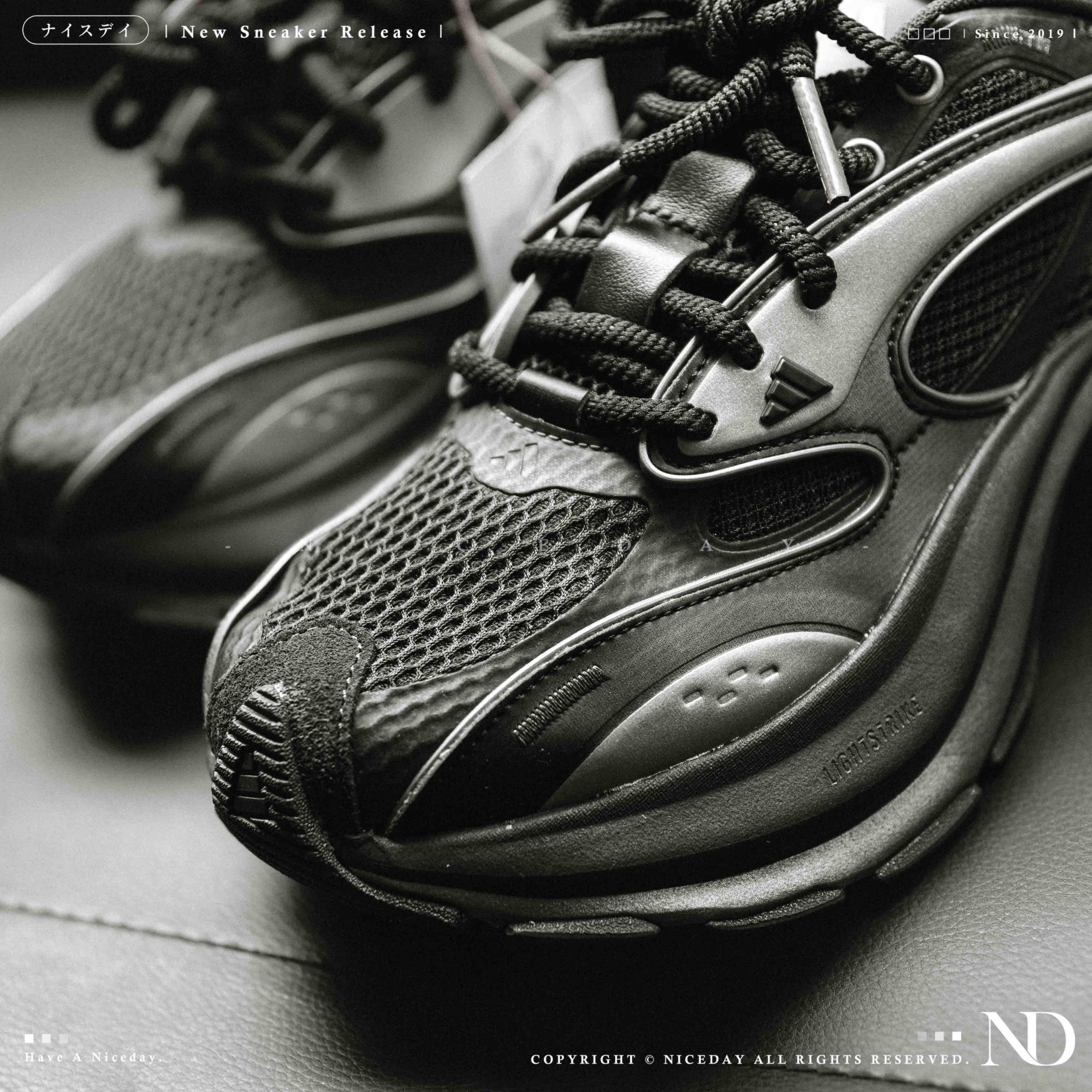 NICEDAY 現貨 Adidas XLG Speed ALL BLACK 全黑 黑魂 機甲鞋 3.0 復古 未來 科技感 JS4988
