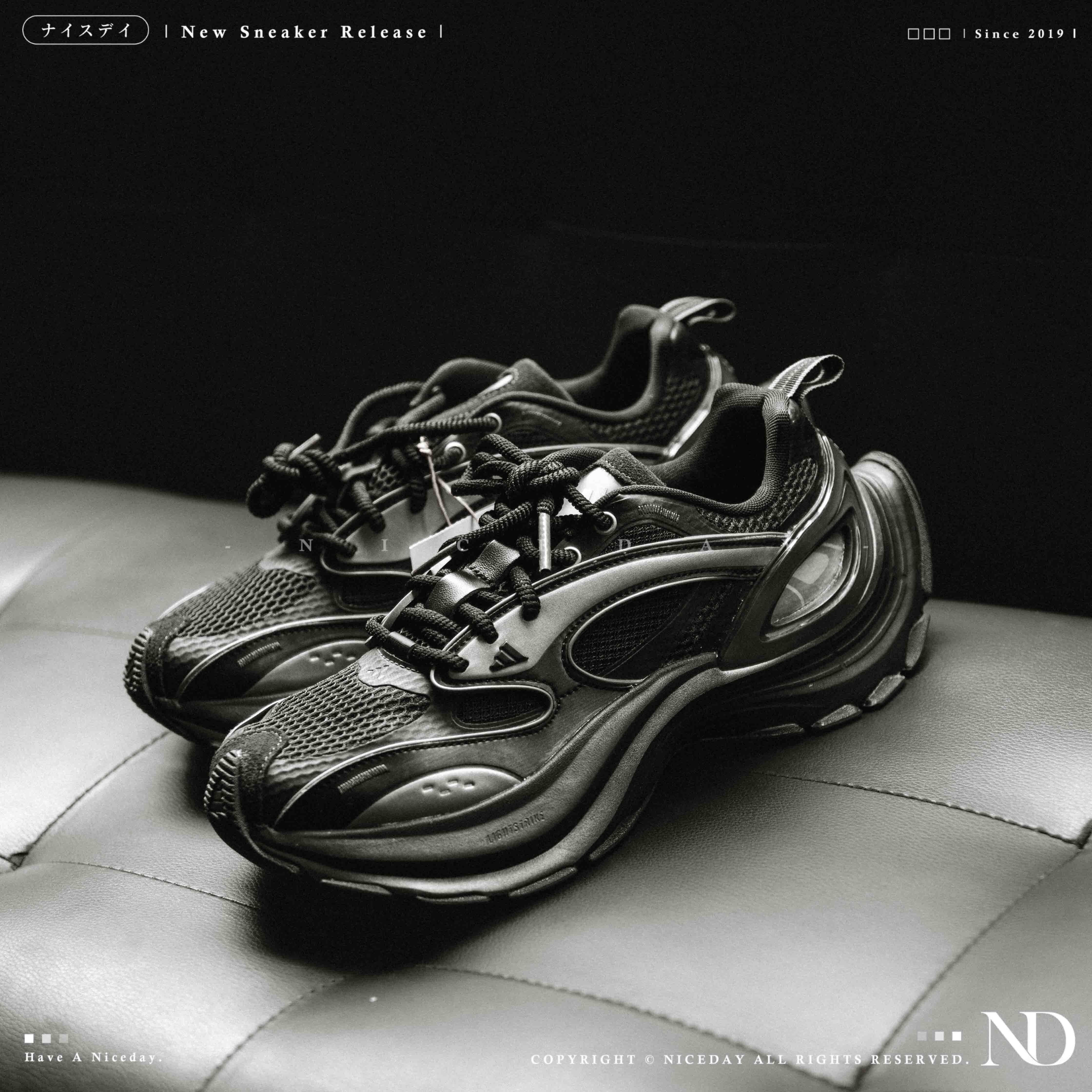 NICEDAY 現貨 Adidas XLG Speed ALL BLACK 全黑 黑魂 機甲鞋 3.0 復古 未來 科技感 JS4988