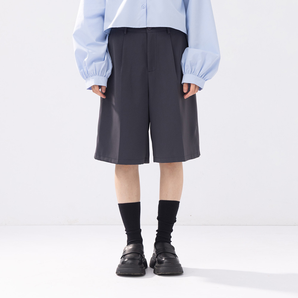 Plain pleated shorts ,two colors available S/M/L【04030506】in stock+pre-order