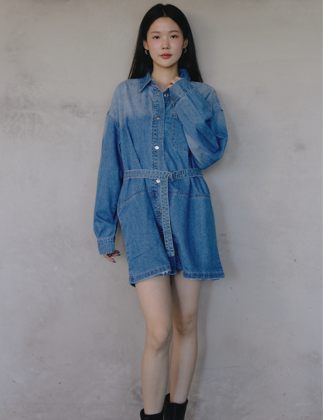 漸層百搭牛仔洋裝