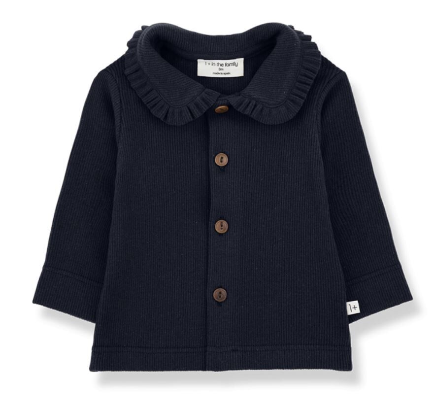 1+ in the family 羅紋花領排扣衫 GISELA  dark-blue