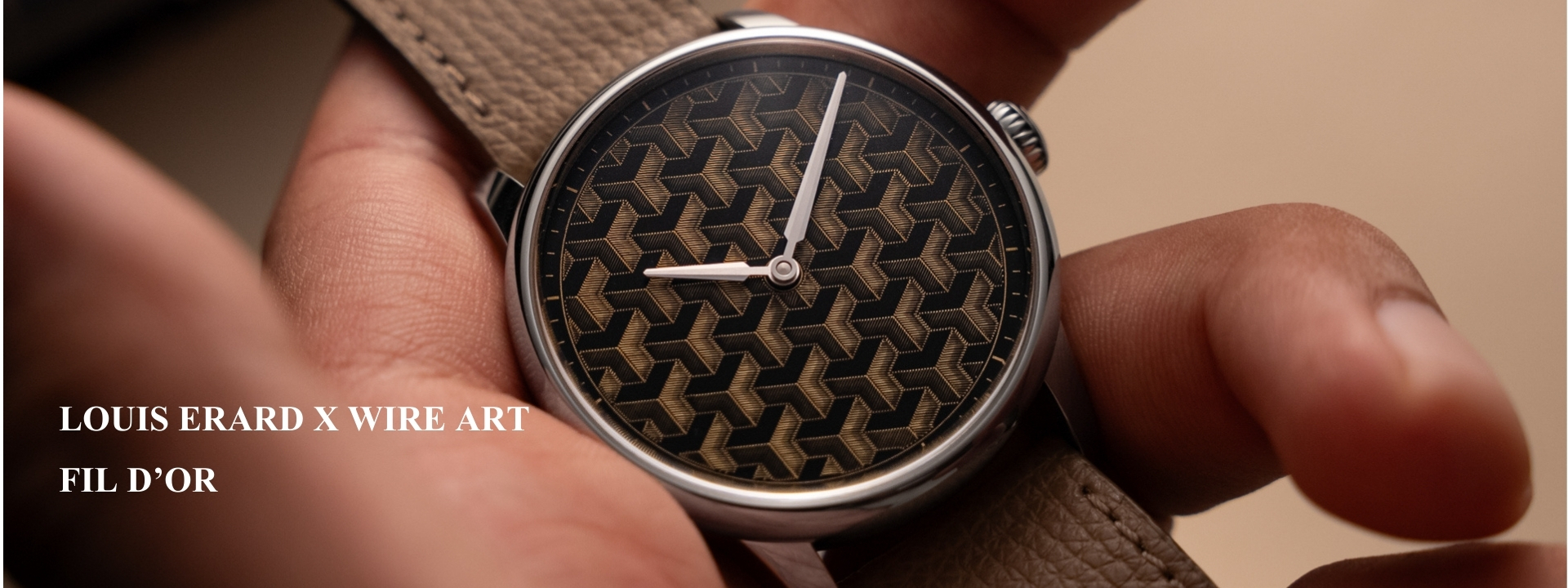 Louis Erard,藝術大師系列,Métiers d‘Art,Fil d’Or Louis Erard x Wire Art Fil d’Or,金線刺繡限量腕錶