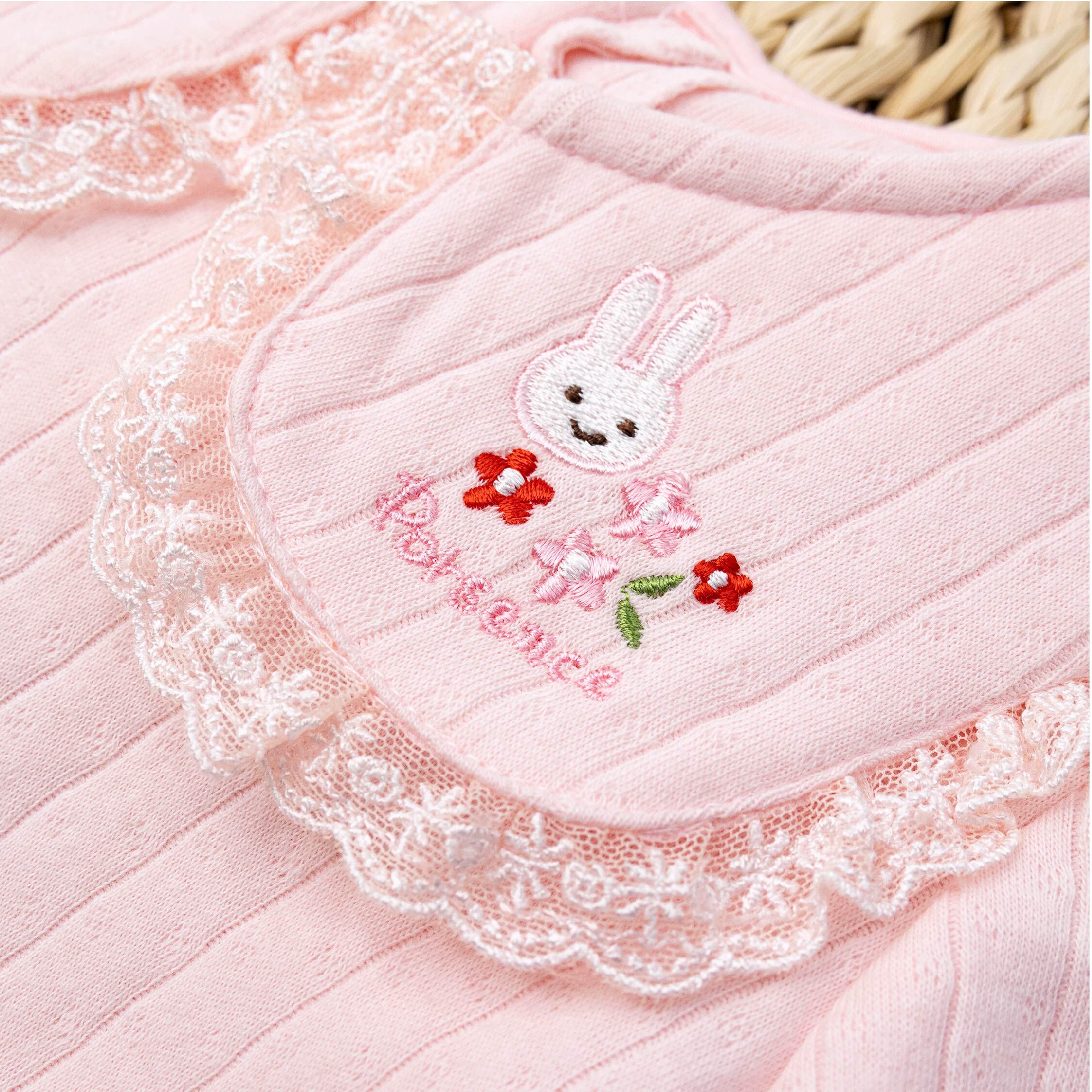 波紳士【12545】小兔花花蕾絲花邊領設計上衣＊二色