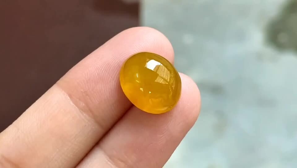 72435 翡翠黃金蛋面