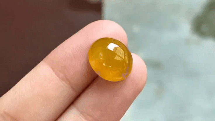 72435 翡翠黃金蛋面