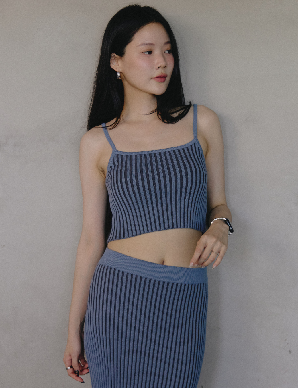 彈性坑條細肩背心（2尺寸）