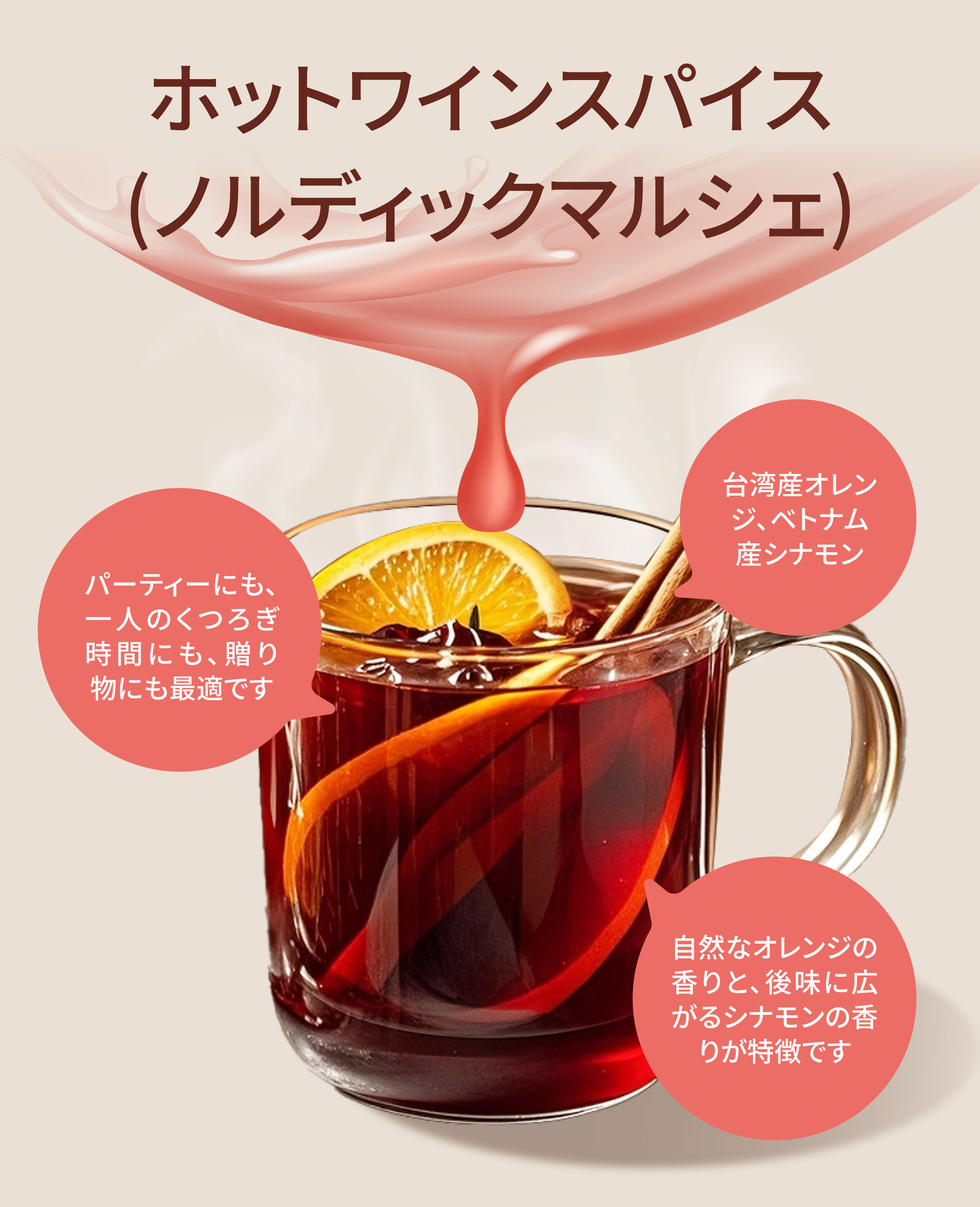 Dengyi ホットワインスパイス(ノルディックマルシェ) の特徴