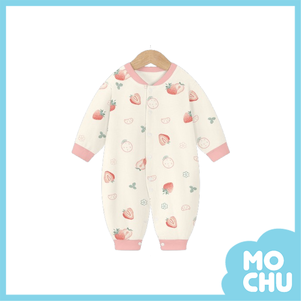 莓園圈圈長袖連身衣