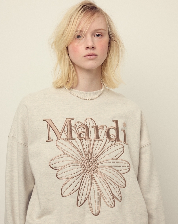 【韓國預購】MARDI KR090204 SWEATSHIRT FLOWER 衛衣