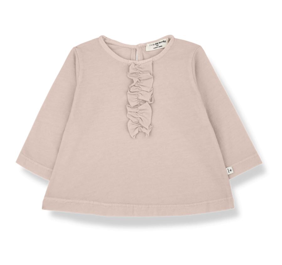 1+ in the family 摺花A LINE上衣 ANNIKA nude