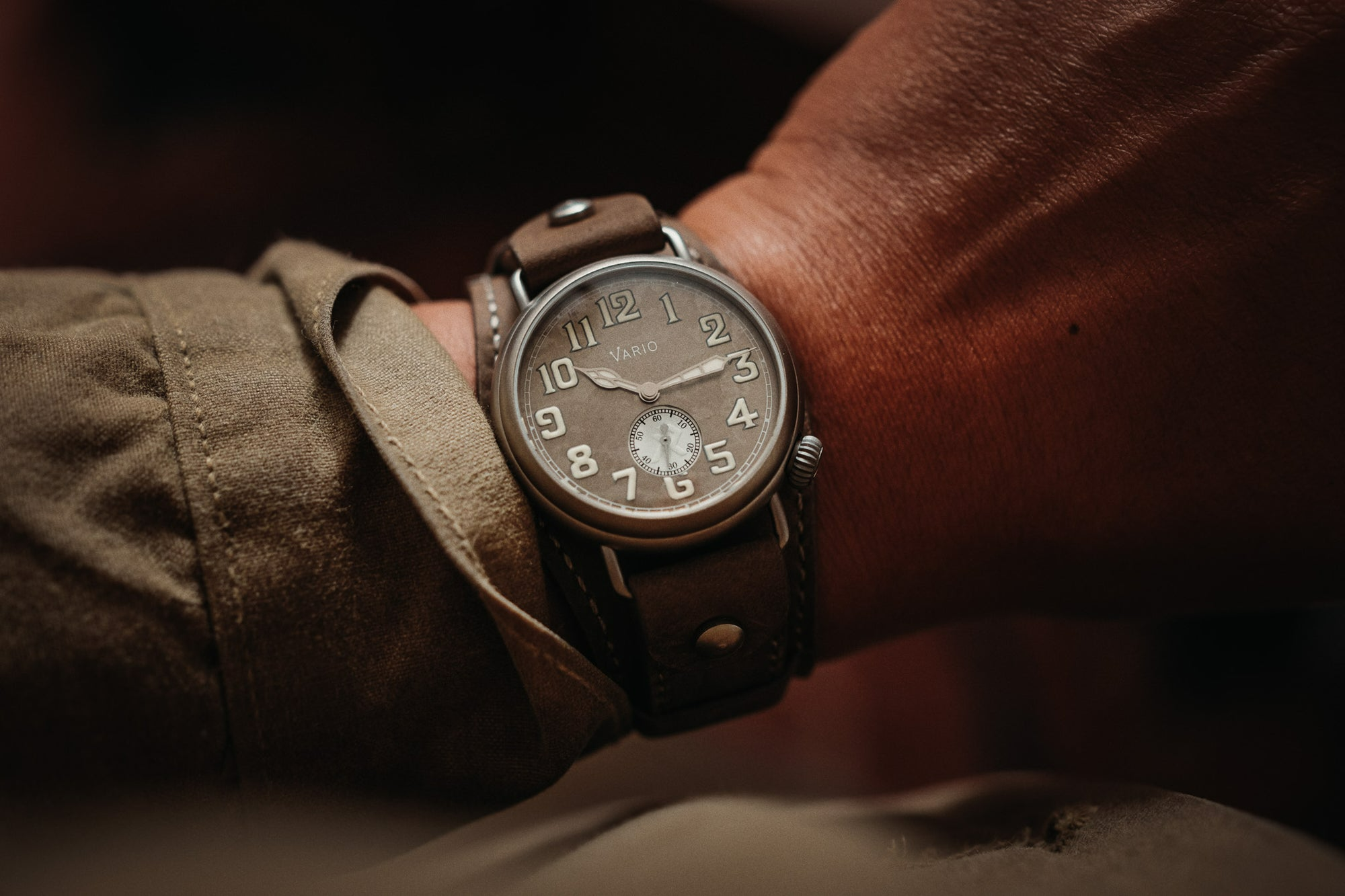 VARIO x RZE UltraHex™ Titanium Trench Timascus Watch