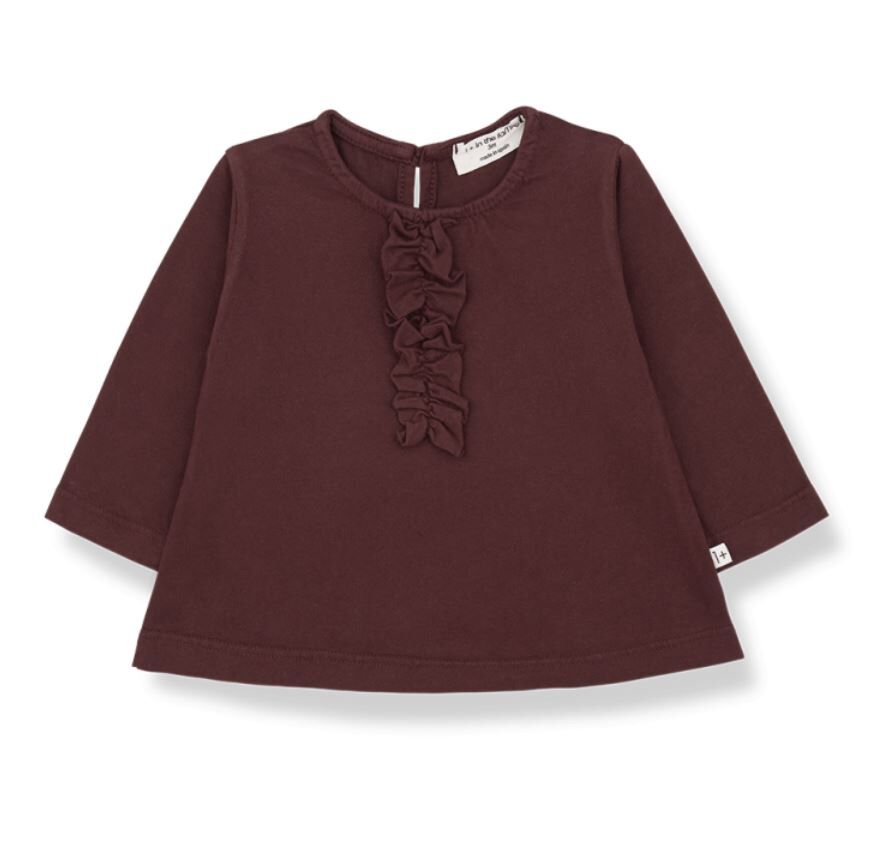 1+ in the family 摺花A LINE上衣 ANNIKA melanzana