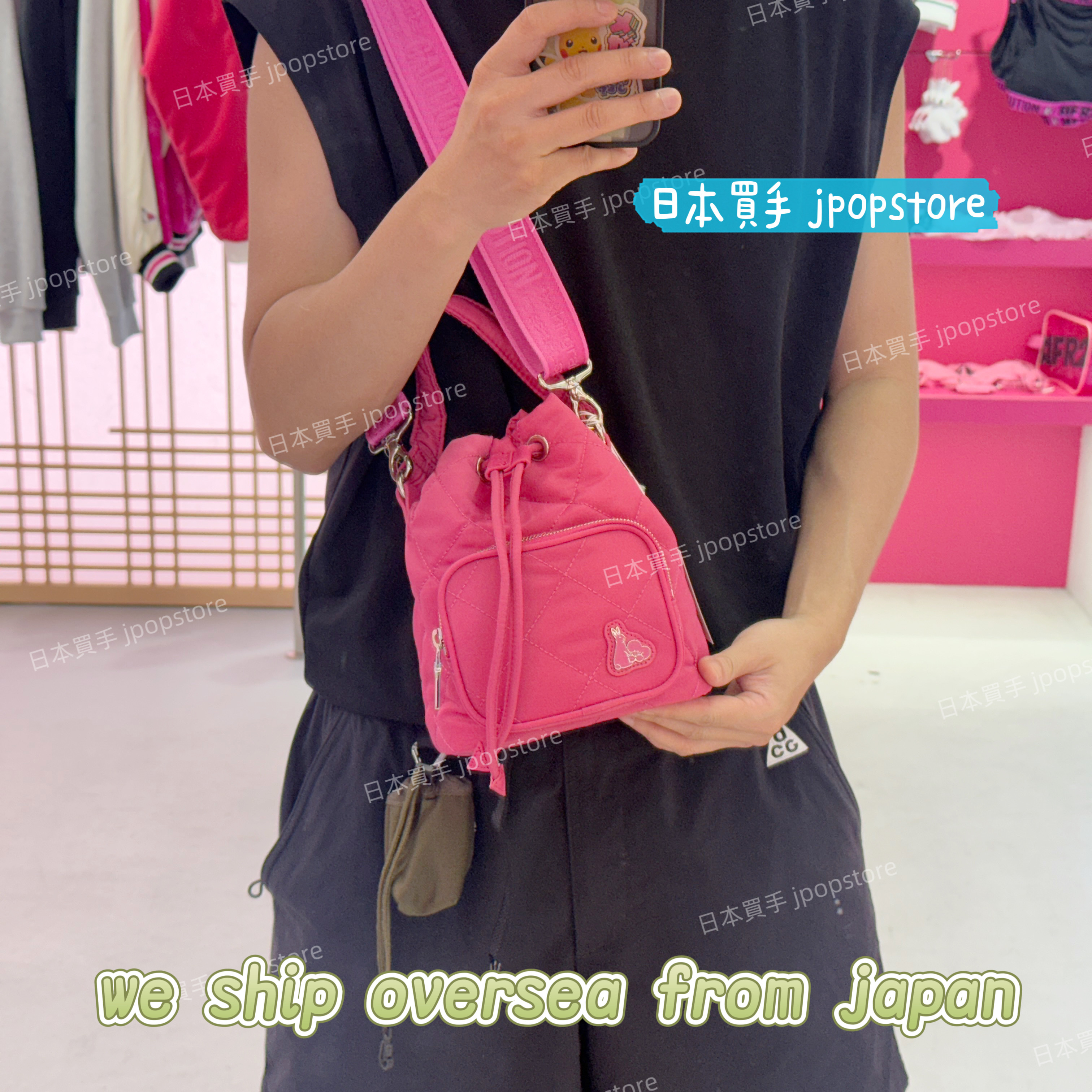 FR2梅 DRAWSTRING BAG 水桶袋