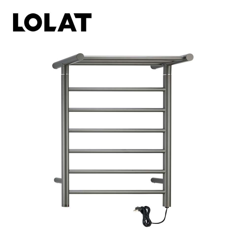 LOLAT不鏽鋼304電熱毛巾架-圓六桿A4332A-ZZH