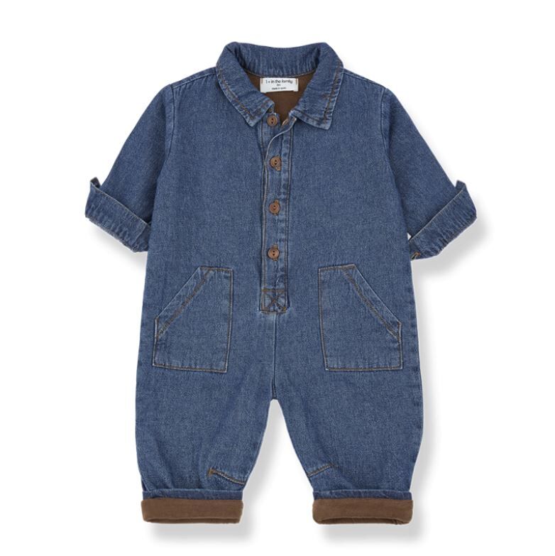 1+ in the family 丹寧連身工作褲 VITUS denim