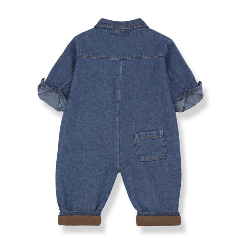 1+ in the family 丹寧連身工作褲 VITUS denim