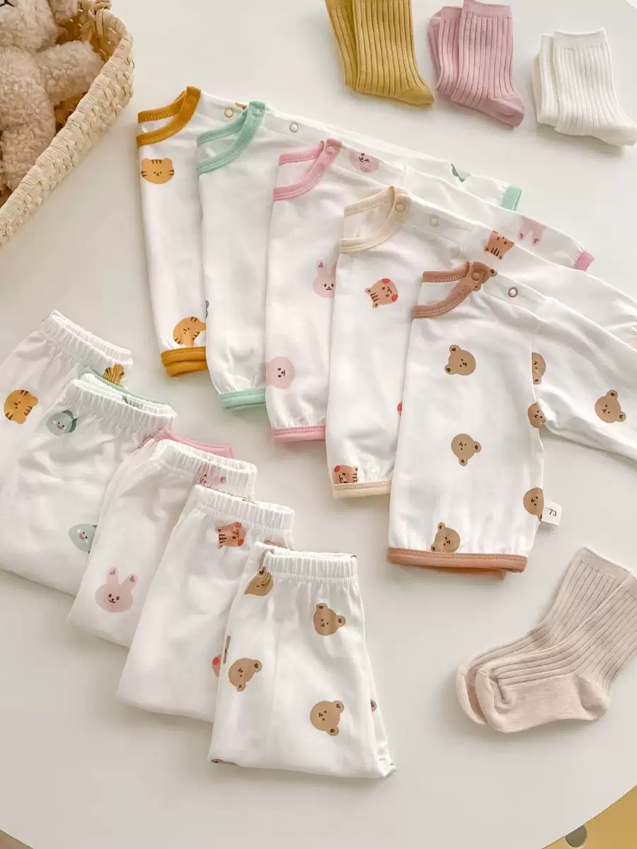 滾邊可愛圖案家居服