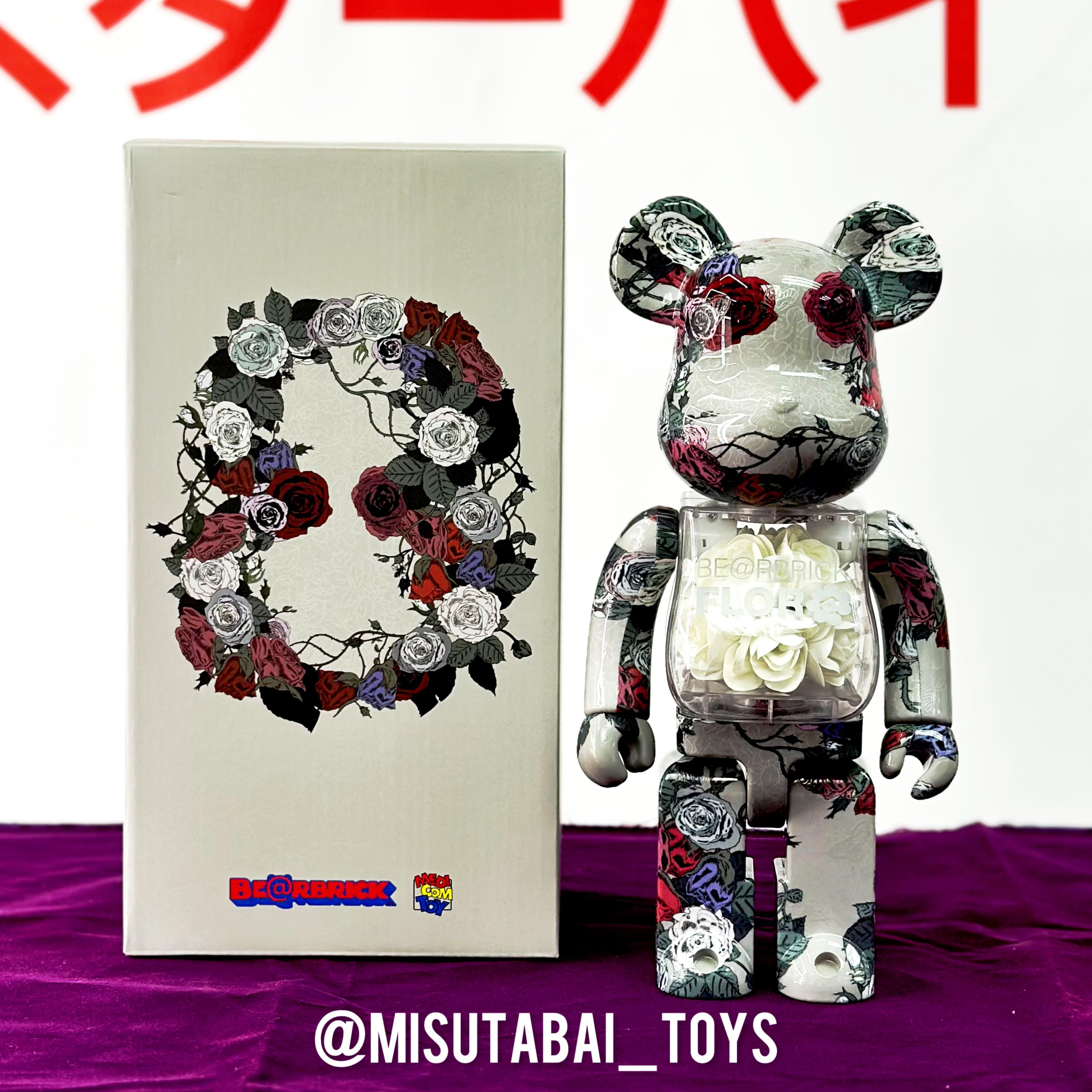 400% BE@RBRICK FLOR@ GLOW IN THE DARK