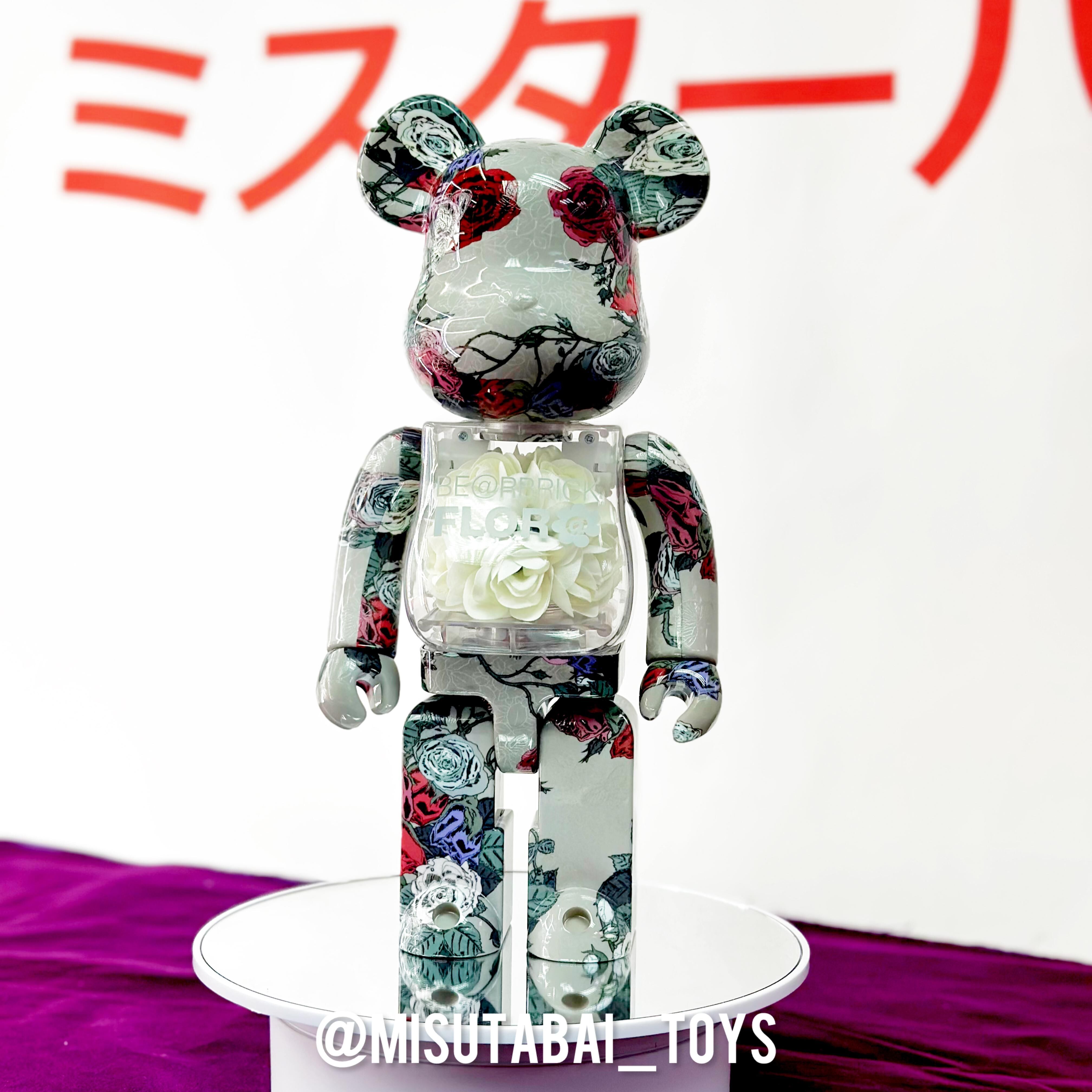 400% BE@RBRICK FLOR@ GLOW IN THE DARK