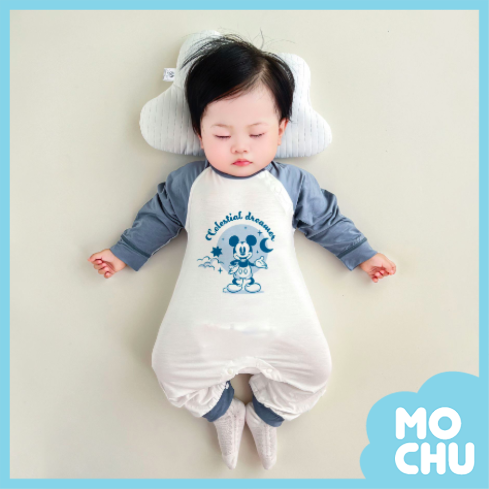 夢想米奇薄款長袖連身衣