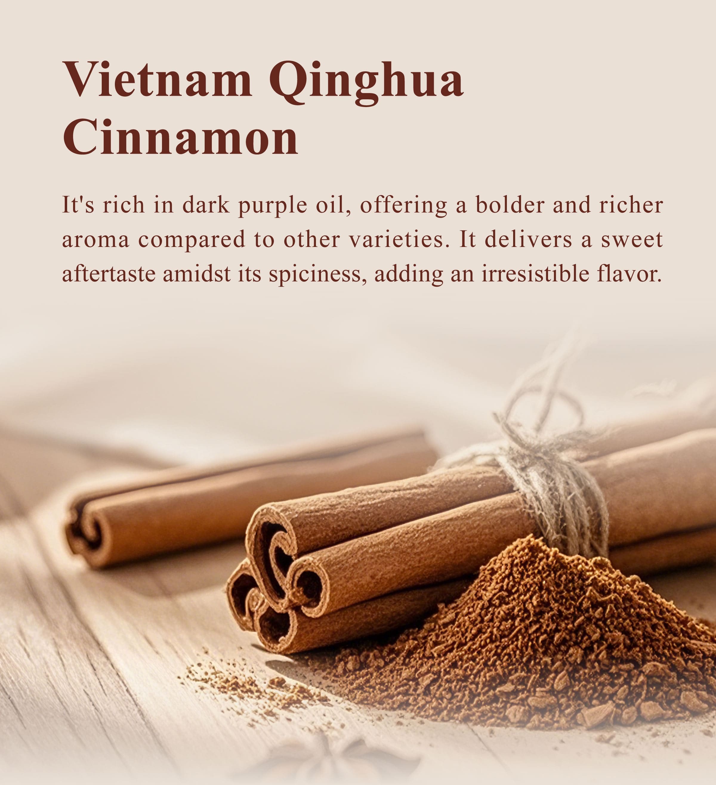 Introduce Vietnam's Qinghua Cinnamon