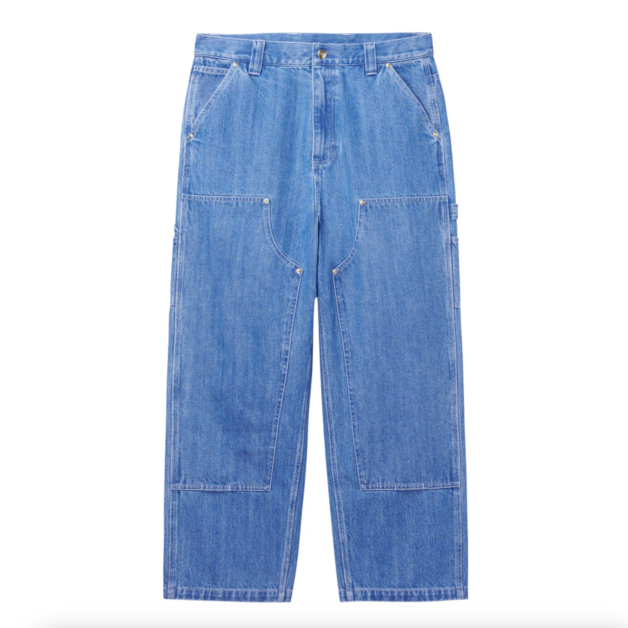 -(B2d04)- CARHARTT WIP NASH DOUBLE KNEE PANT 雙膝褲 畫家褲 單寧藍/紫色/黑色-A251018