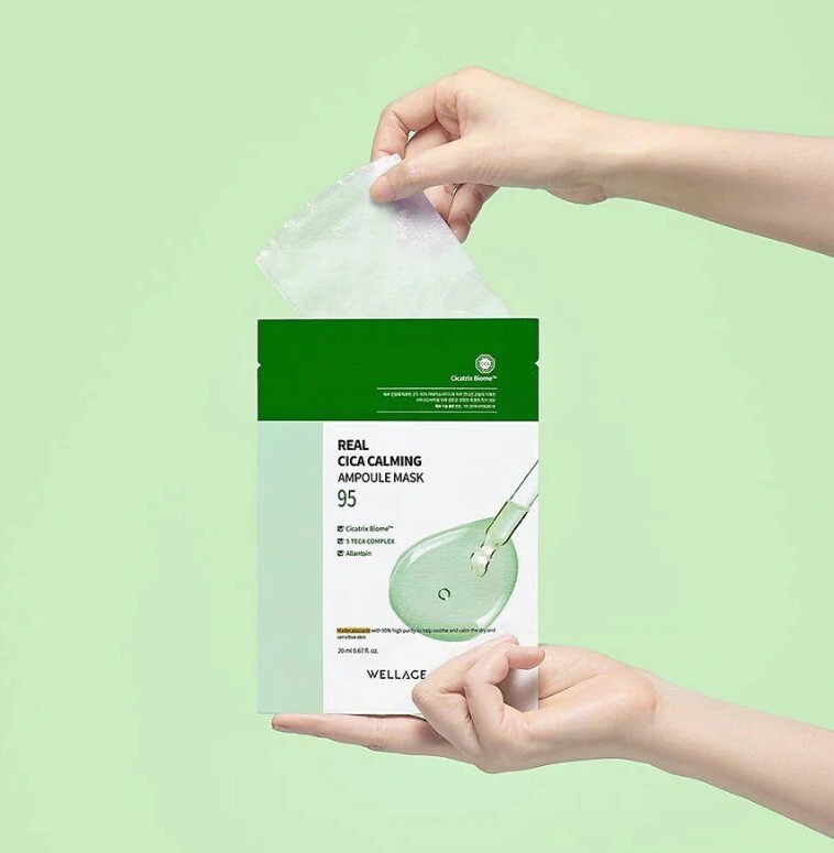 [S] BEAUTY DB WELLAGE REAL CICA CALMING AMPOULE MASK 10, 8809619272431 (SBU480)