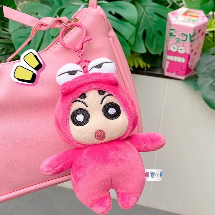 正版蠟筆小新變裝毛絨吊飾