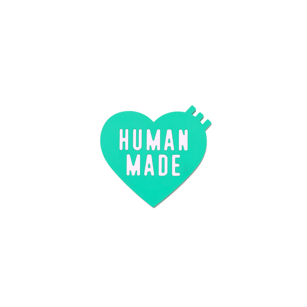 Human Made Heart Rubber Coaster - Green| HM29GD109