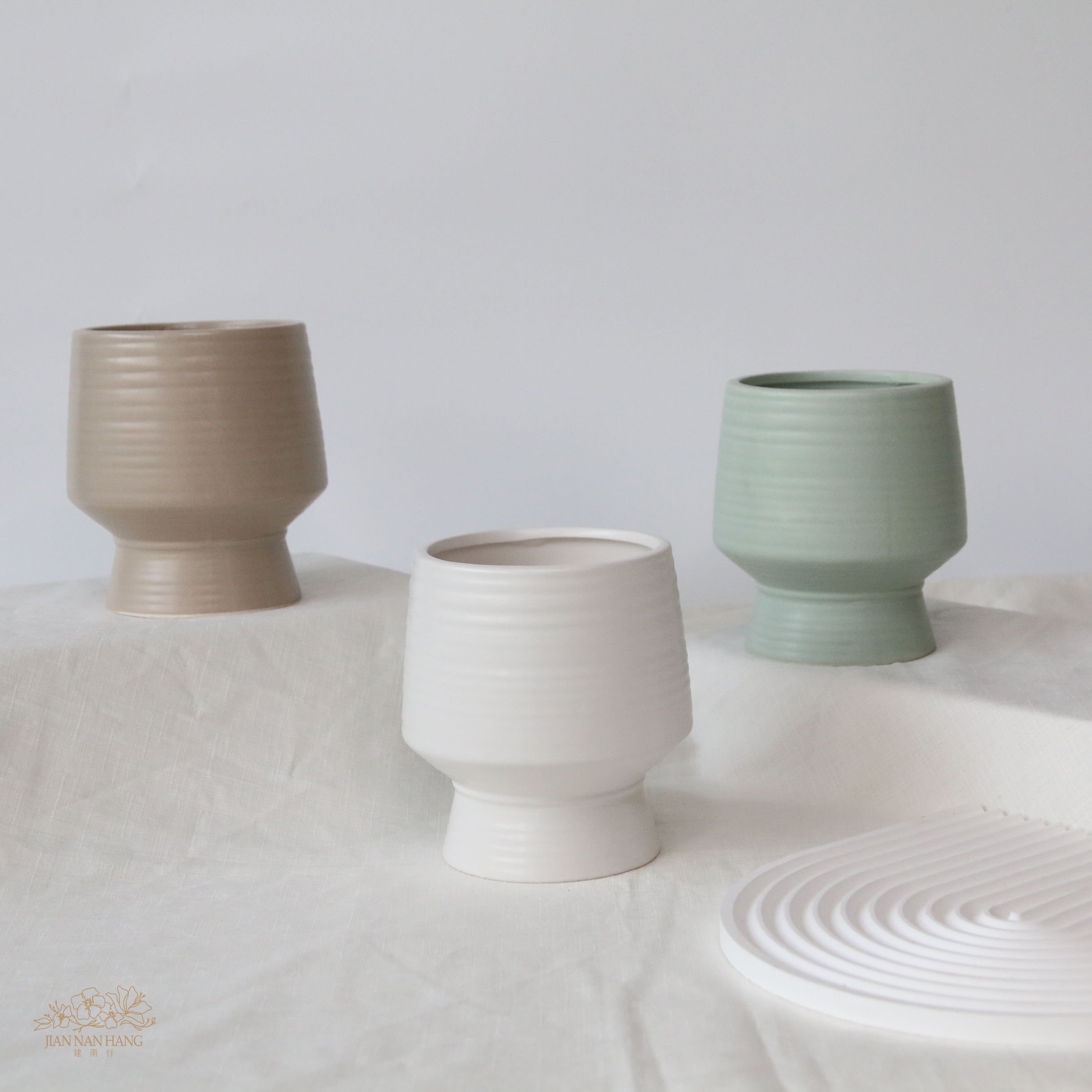 陶瓷花器  簡約風霧面 3色