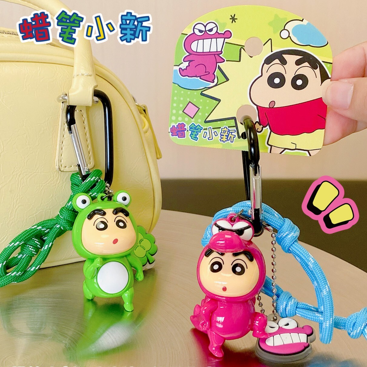 正版蠟筆小新變裝派對繩款吊飾