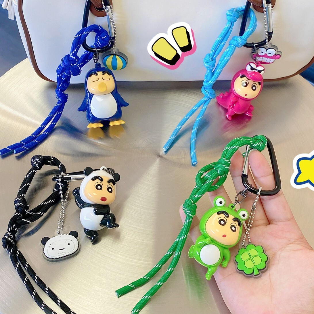 正版蠟筆小新變裝派對繩款吊飾