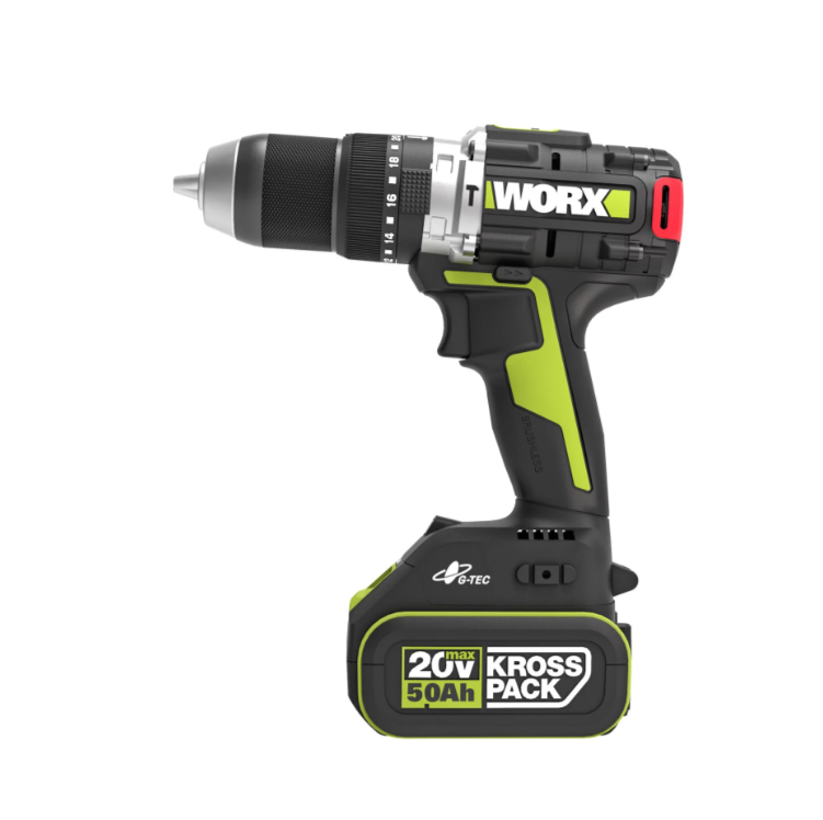 "WORX"威克士 鋰電無刷衝擊電鑽(鋰20V)(4.0Ah電x2+6A充電器)-[WU377.1]