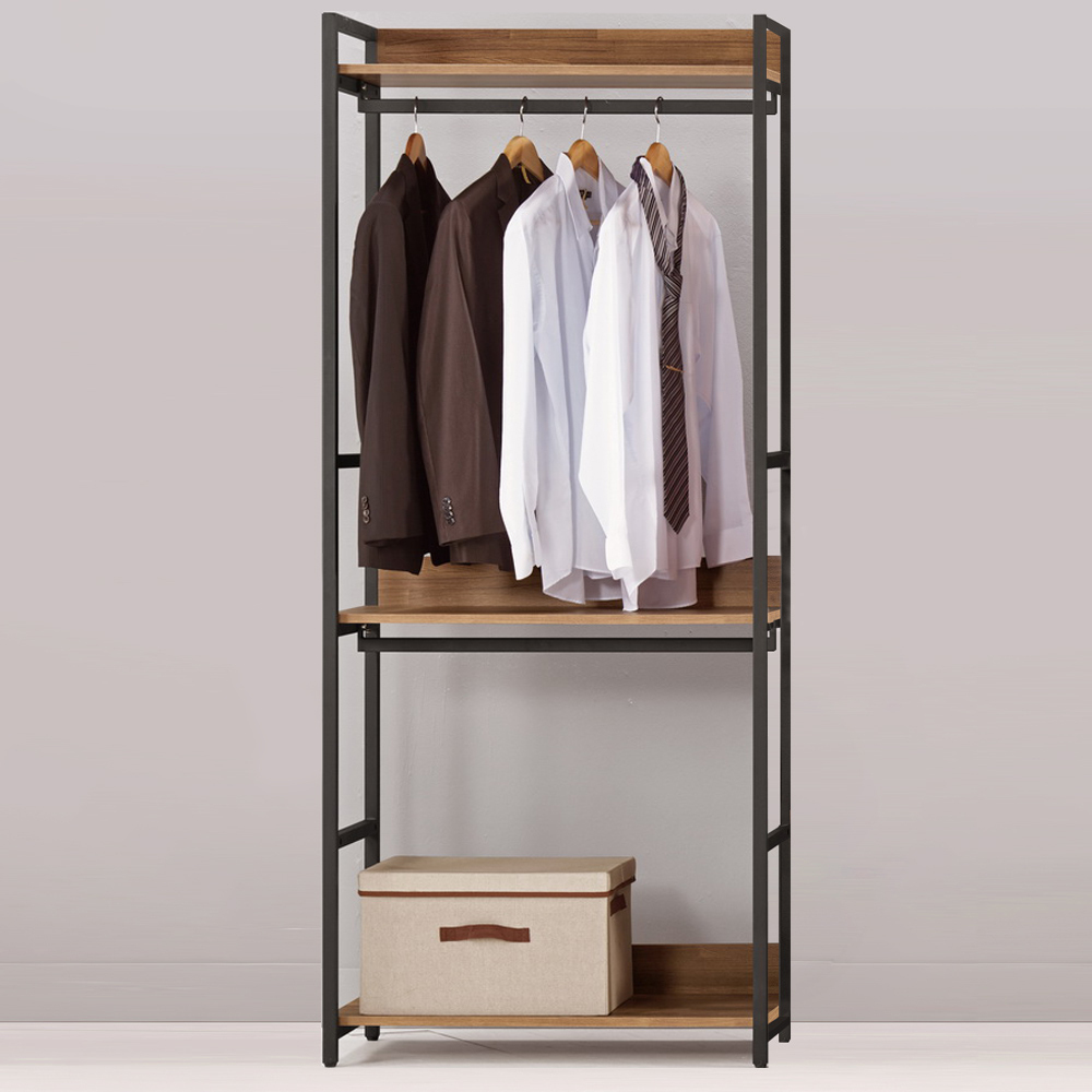 諾德2.7尺開放式雙吊衣櫃