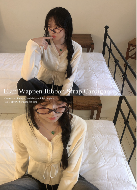 早秋預訂｜寬鬆V領蝴蝶結針織開襟衫