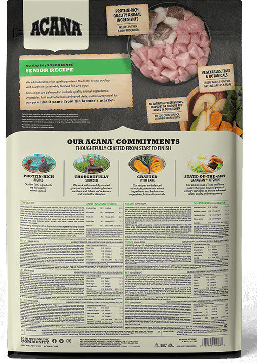 愛肯拿 傳承無穀物老犬/高齡犬糧 11.4KG