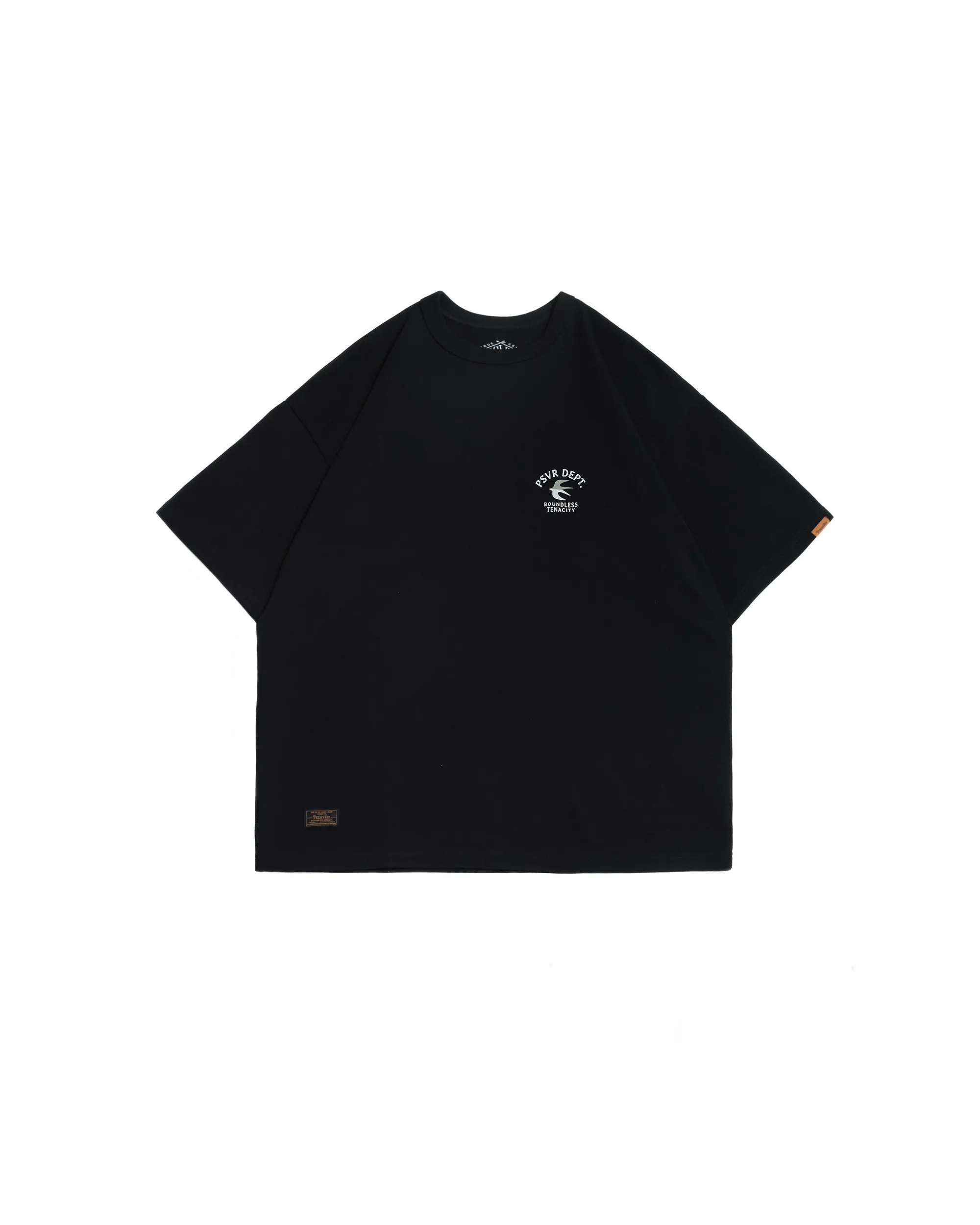 PERSEVERE RETRO SWALLOW GRAPHIC T-SHIRT - BLACK
